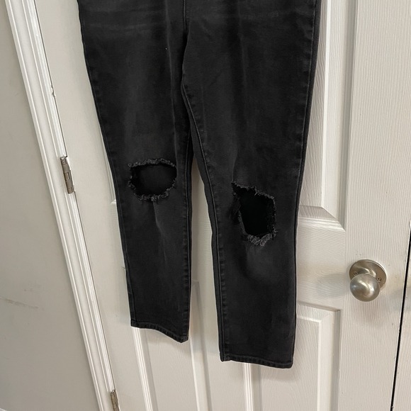 No‎ Boundaries High Rise Distressed Black Jeans Size 15 - Picture 2 of 7
